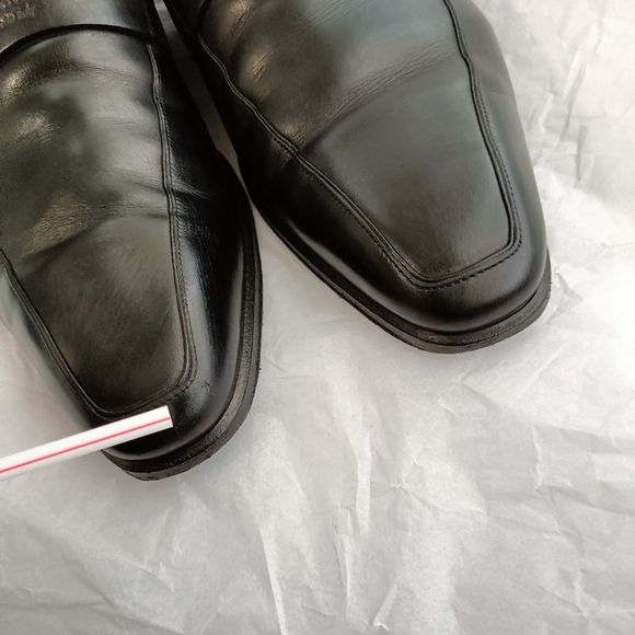 Gucci Logo Mens Leather logo luxury Shoes Loafers size UK 7.5 us 8 - Picture 5 of 16